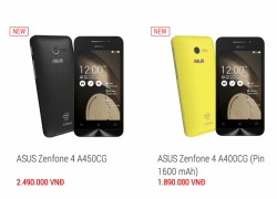 Asus hạ giá hai mẫu Zenfone 4 ở VN