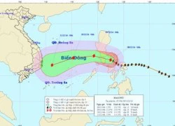 Bão Hagupit giật cấp 14 - 15 tiến gần Biển Đông