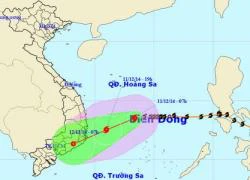 Bão số 5 chỉ còn cách Khánh Hòa - Ninh Thuận 440 km