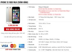 Đại lý giảm giá iPhone 5S chính hãng cả triệu đồng