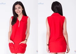 Đầm suông red xinh xắn