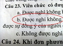 Đề thi viên chức bị lộ đáp án: Vẫn công nhận kết quả