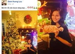 Diễm Hương khoe ảnh ngập tràn trong quà Noel