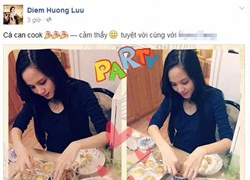 Diễm Hương khoe khéo tài làm bánh ngọt