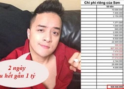 Fans 'choáng' vì Cao Thái Sơn tiêu gần 1 tỷ trong 2 ngày