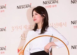 Suzy (Miss A) bị bắt gặp chỉnh váy vì quá rộng giữa sự kiện