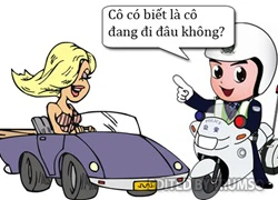 Khi con gái phạm luật giao thông