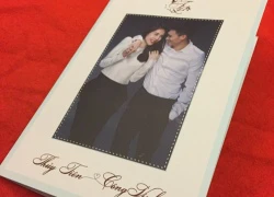 Lộ thiệp cưới của Thủy Tiên Công Vinh
