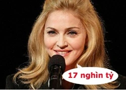 Madonna soán ngôi ca sĩ giàu nhất thế giới