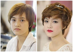 Make-up cho cô dâu môi dày với son đỏ