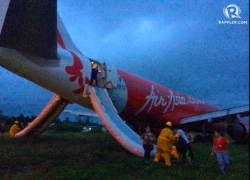 Máy bay AirAsia trượt khỏi đường băng tại Philippines