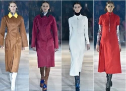 Người mẫu của Dior catwalk dưới 'mưa tuyết'