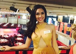 Nguyễn Thị Loan mặc đầm xẻ táo bạo dự tiệc ở Miss World