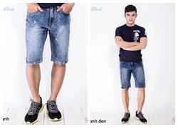 Quần jeans short nam LV523