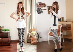 Quần legging họa tiết