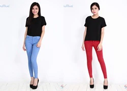 Quần skinny jeans nữ color