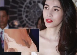 Thủy Tiên lộ hình xăm nhạy cảm khi diện váy cưới sexy