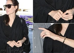 Angelina Jolie lộ tay chỉ còn da bọc xương ở sân bay