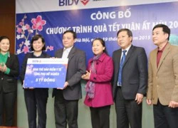 BIDV tặng 25 tỷ đồng quà Tết và thẻ BHYT...