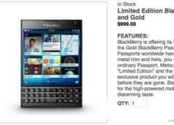 BlackBerry Passport sắp có bản màu vàng số lượng hạn chế