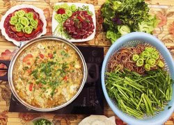 [Chế biến] - Lẩu riêu cua bắp bê ngon mê người