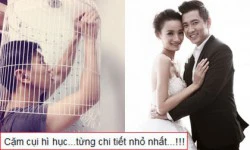 Chồng Lê Thúy 'cặm cụi' chuẩn bị cho lễ cưới ở Sài Gòn