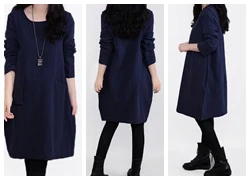 Đầm oversize phối túi Hàn Quốc