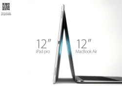 iPad Pro và MacBook Air 12 inch so dáng với bản dựng 3D