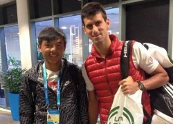 Lý Hoàng Nam khoe ảnh chụp cùng Novak Djokovic