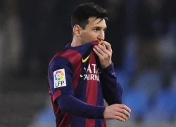 Messi 'dửng dưng' dù bị mất bóng