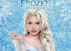 Nếu Angelina Jolie trở thành công chúa Elsa trong Frozen?