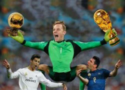 Neuer bật cao hơn CR7 và Messi để giành Cup