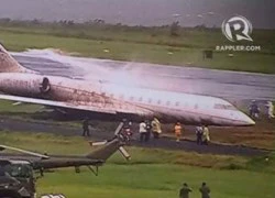 Philippines: Máy bay tháp tùng Giáo hoàng lao khỏi đường băng