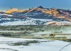 Yellowstone khác lạ vào mùa đông