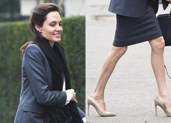 Angelina Jolie lộ chân gầy gò trơ xương "đáng báo động"