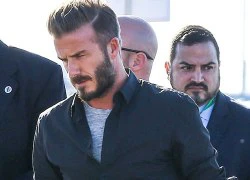 Becks 'bụi bặm' đi xem bóng bầu dục