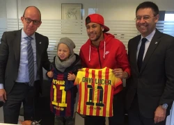 Con trai Neymar gia nhập Barca