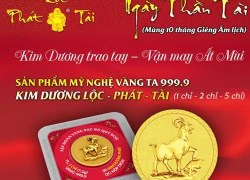 Cửa hàng vàng bung hàng phục vụ ngày vía Thần tài