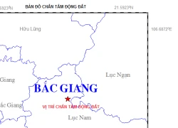 Động đất nhẹ tại Bắc Giang