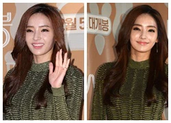 Han Chae Young lộ gương mặt bóng nhẫy tại sự kiện