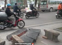 'Lộ diện' thủ phạm làm vỡ ghế đá cổ thời Lê cạnh Hồ Gươm