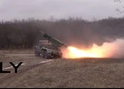 Ly khai Ukraine khai hỏa rocket đa nòng cực "khủng"