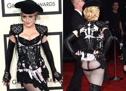 Madonna hớ hênh lộ mông và làm điệu như gái teen