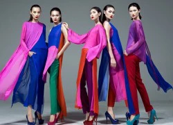 Mẫu Next Top Model ấn tượng với sọc kẻ của Đỗ Mạnh Cường