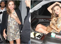 Miranda Kerr mặc váy &#8220;siêu&#8221; ngắn hấp dẫn mọi ánh nhìn