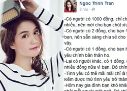 Ngọc Trinh được mọi người tán thưởng với triết lý mới về cuộc sống