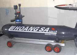 Tự chế bình gas thành tàu lặn Hoàng Sa