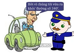 3 bà cụ lái xe hơi