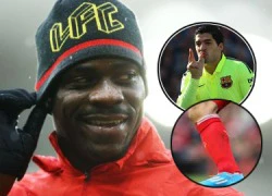 Balotelli xin đồ cũ của Suarez để... chữa "tịt ngòi"