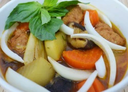 [Chế biến] - Bò kho chay, gỏi đu đủ cho thực đơn ngày rằm